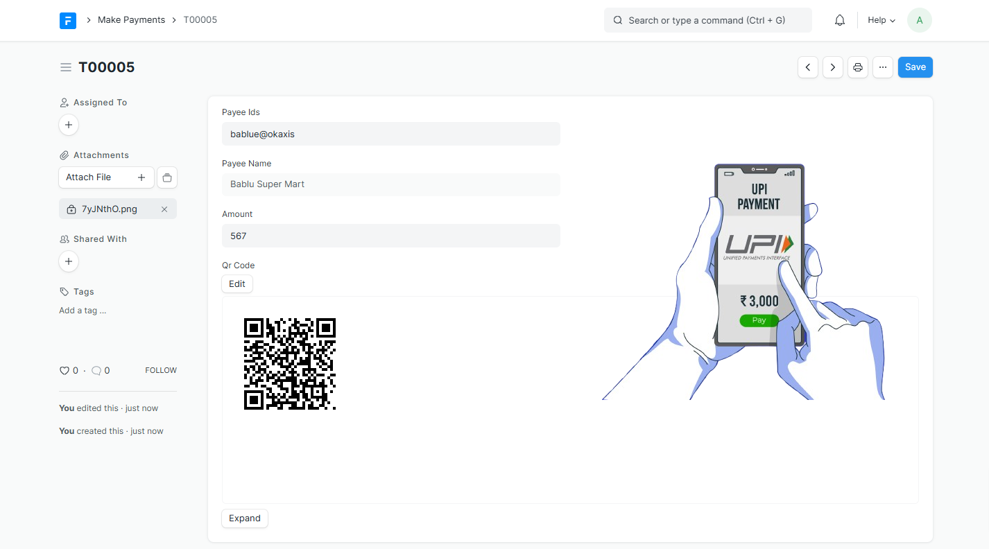 ERPNext UPI Tools UI / UX